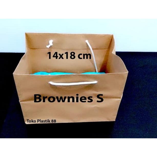 

➬ Paperbag Coklat Polos Size Brownies Small (14 x 18 cm) ✈