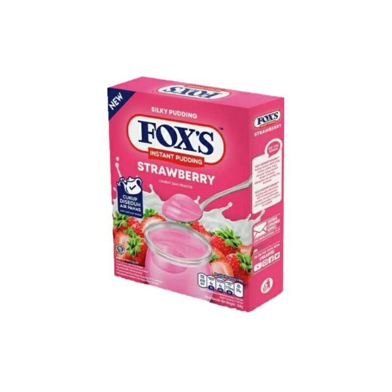 FOX'S Instant Pudding Strawberry Box 160 g