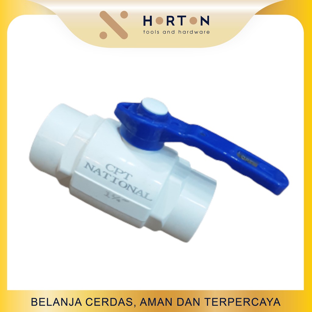 Ball Valve PVC Plastik 1-1/4 Inch / Stop Kran 1-1/4"