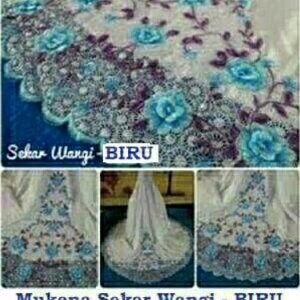 Berkualitas Mukena Sekar Wangi Velvet Bordir Warna Maron Biru Ungu Berkualitas
