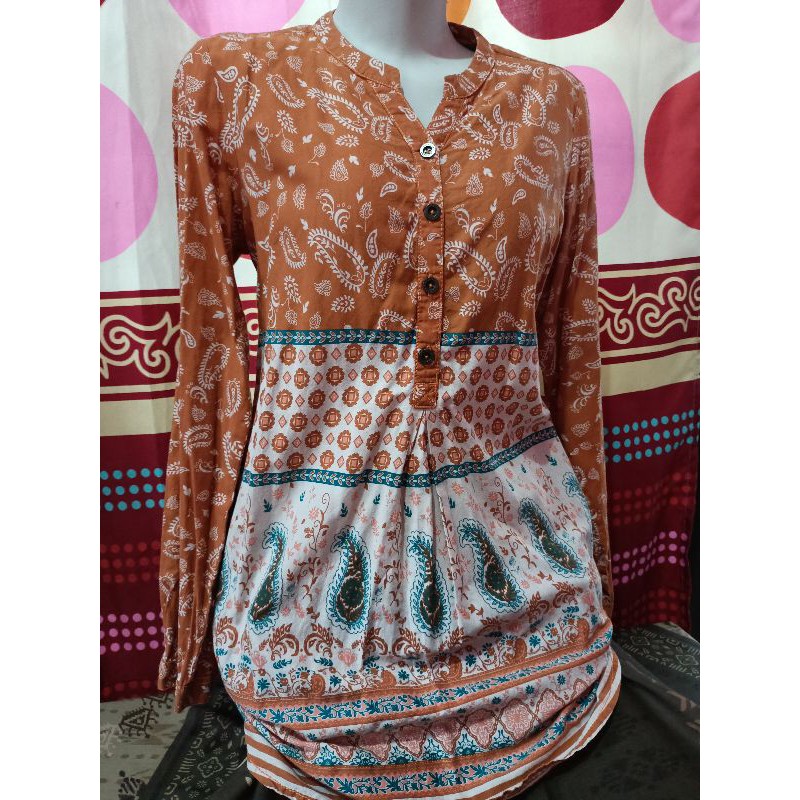 preloved baju corniche orange