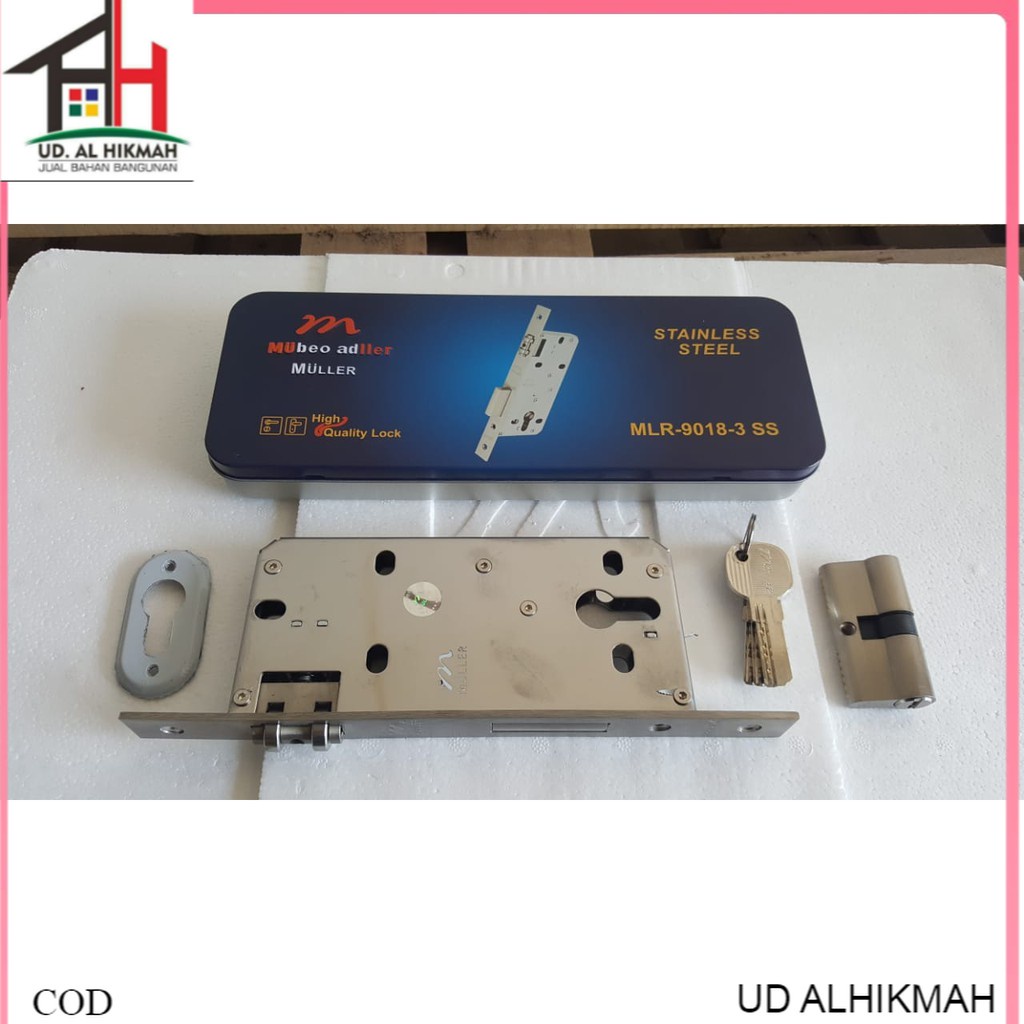Bodi Body kunci/Body Pelor Biru MULLER MLR-9018-3 SS
