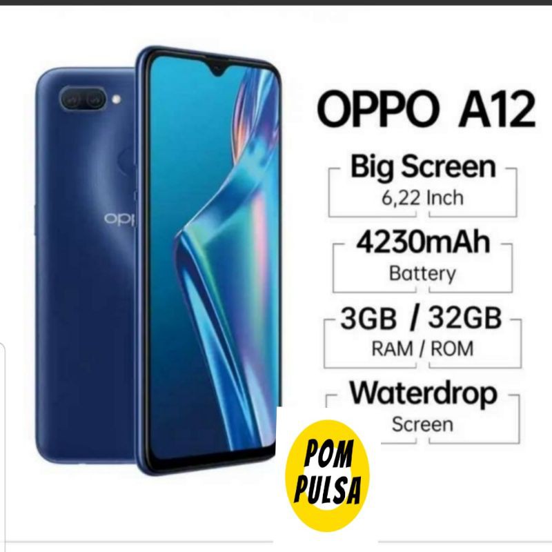 OPPO A12 RAM3/32 BARU/GARANSI RESMI 1 TAHUN