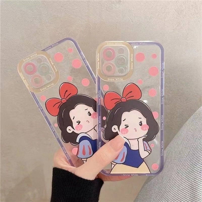 Soft Case Silikon Transparan Motif Kartun Princess Untuk Iphone 14 13 12 11 Pro Max X Xr Xs Max Iphone 8 7 6 6s Plus Se 2020