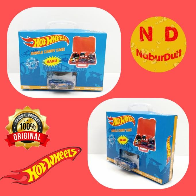 Hot Wheels Paket Carry Case Koper Kotak Box Original Mattel Hotwheels