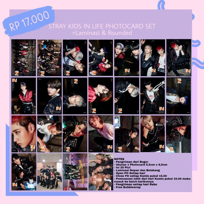 

PHOTOCARD IN LIFE SET MURAH ROUNDED +LAMINASI DAN FREE BUBBLE WRAP