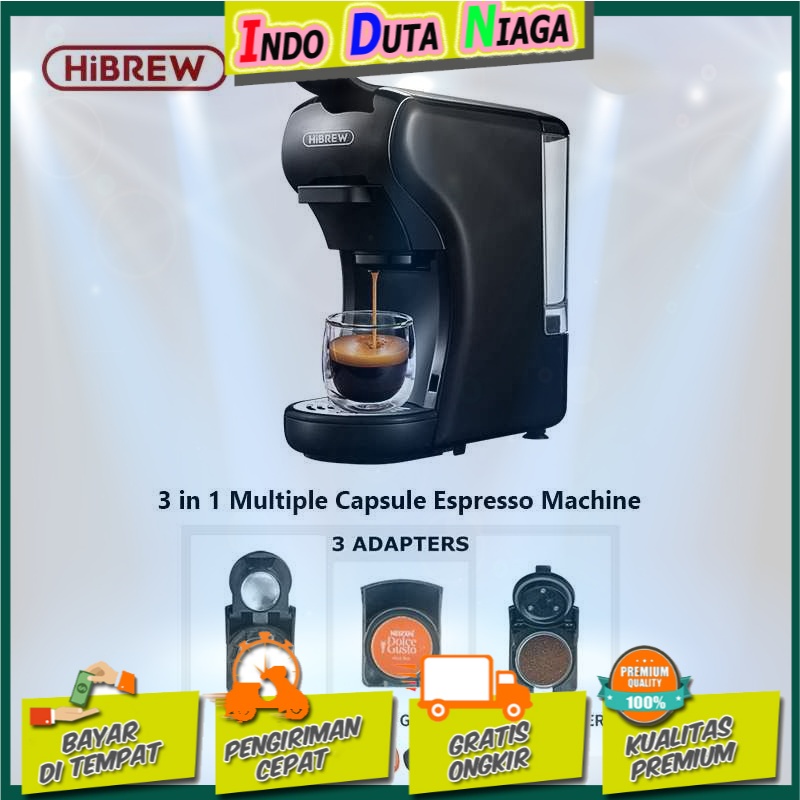 HiBREW Mesin Kopi 3in1 Capsule Espresso Nespresso Dolce Gusto ST-504