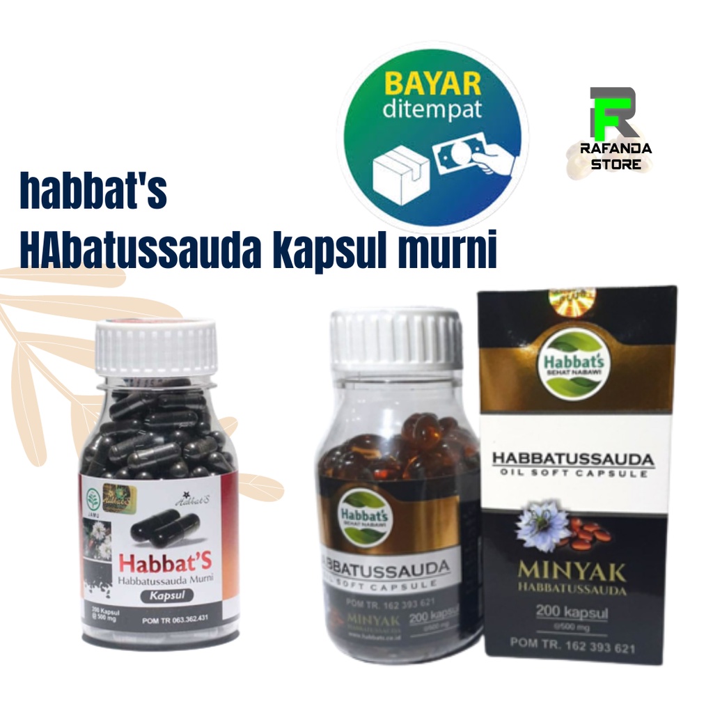 Habbats oil soft kapsul - promil / jintan hitam / habatusauda / habbats habbatussauda murni