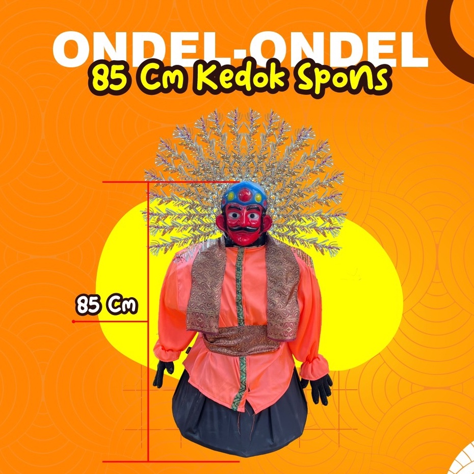 Ondel Ondel Anak Topeng spons / Topeng Karet (Bisa Masuk Anak) / Ondel Ondel