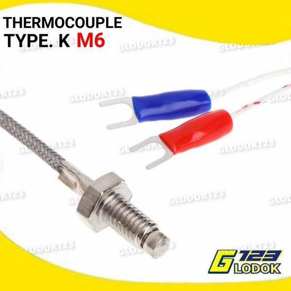 Thermocouple K Temperature Probe Sensor Suhu Temperatur Thermostat M6