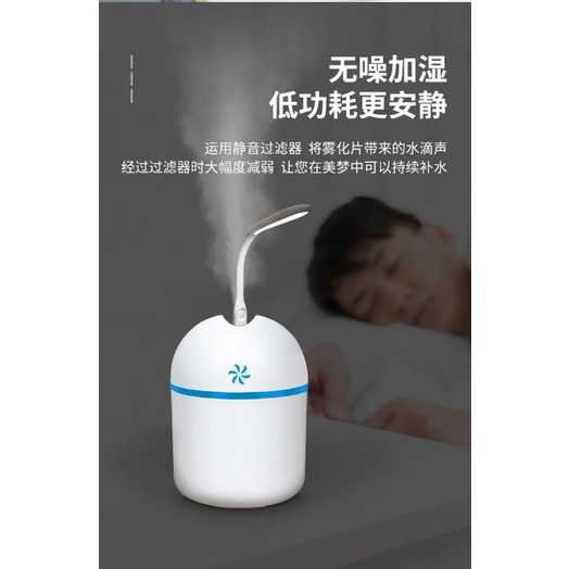 Diffuser Humidifer Aromatherapy LED USB Cable Murah 250 ML Pengharum Pewangi Ruangan 2 Watt Aroma Mini Diffuser Humidifier Aromatherapy Purifier