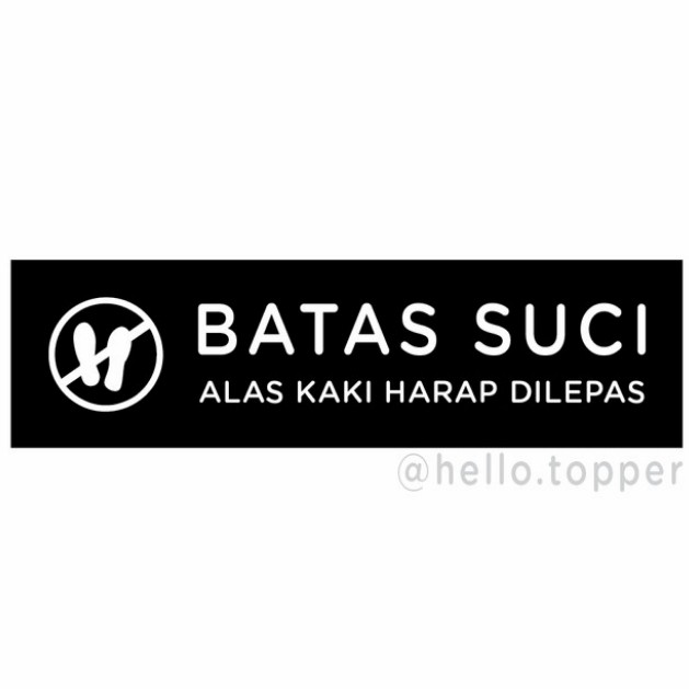 

Sign Board acrylik timbul 25x7 cm - dasar hitam pakai doble tip Elegan