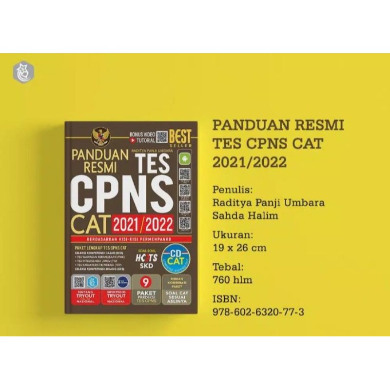 Buku Panduan Resmi Tes Cpns Cat 2021 2022 Cd Shopee Indonesia