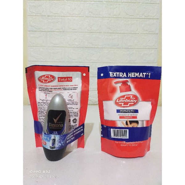 Rexona men 50ml + free Lifebuoy hand wash 220ml
