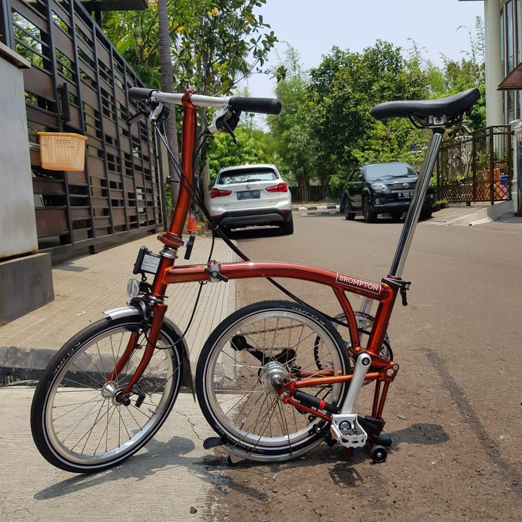 Sepeda Brompton Flame Lacquer s6L