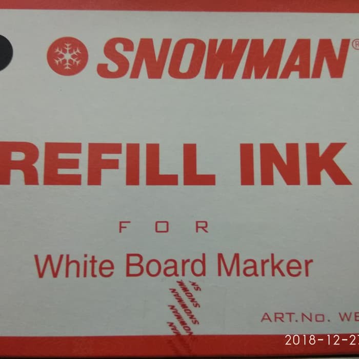 

Dijual Refill Ink Snowman White Board Warna Hitam Diskon
