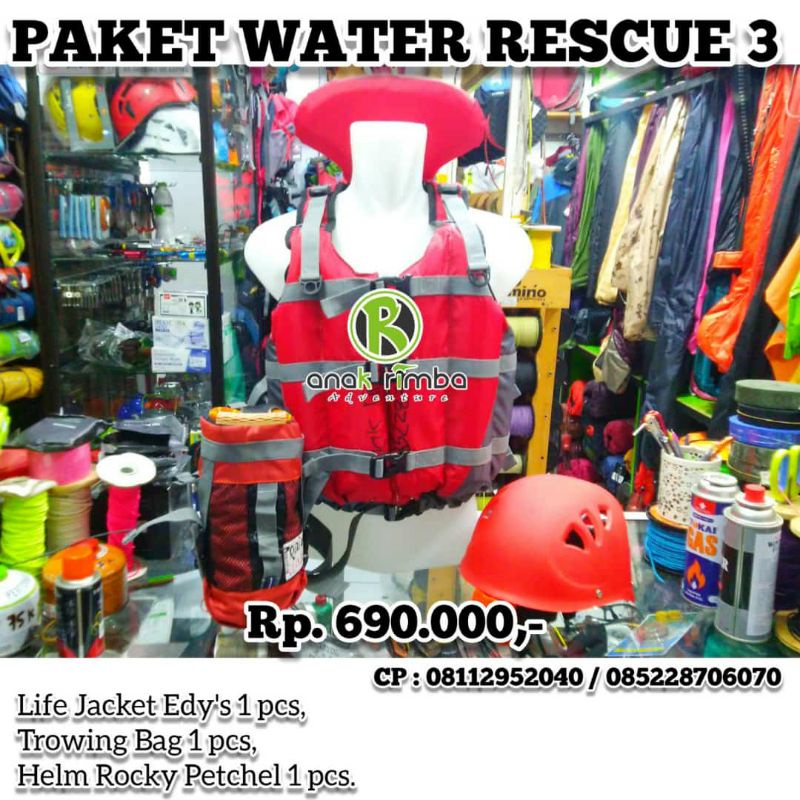 PAKET WATER RESCUE 3, PERLENGKAPAN SAR AIR. PERALATAN SAFETY