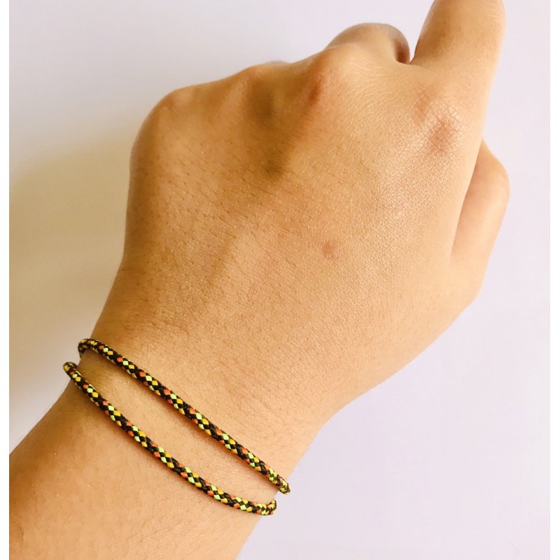 gelang cord kece simpel warna neon