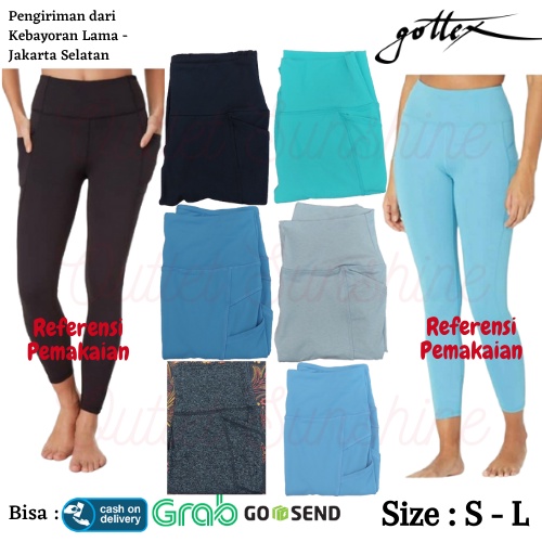 Celana Legging High Waist Senam Olahraga Aerobic Zumba GOTTEX Original - Leging Gotex Wanita Dewasa