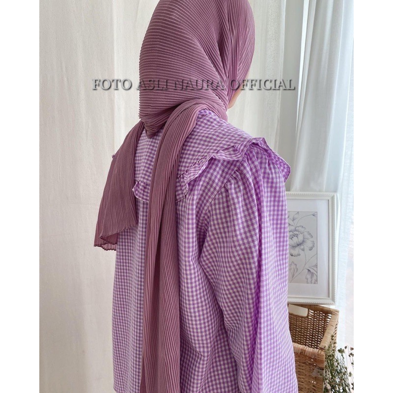 PASMINA PLISKET PASHMINA CERUTY BABYDOLL PREMIUM/ PLEATED SHAWL