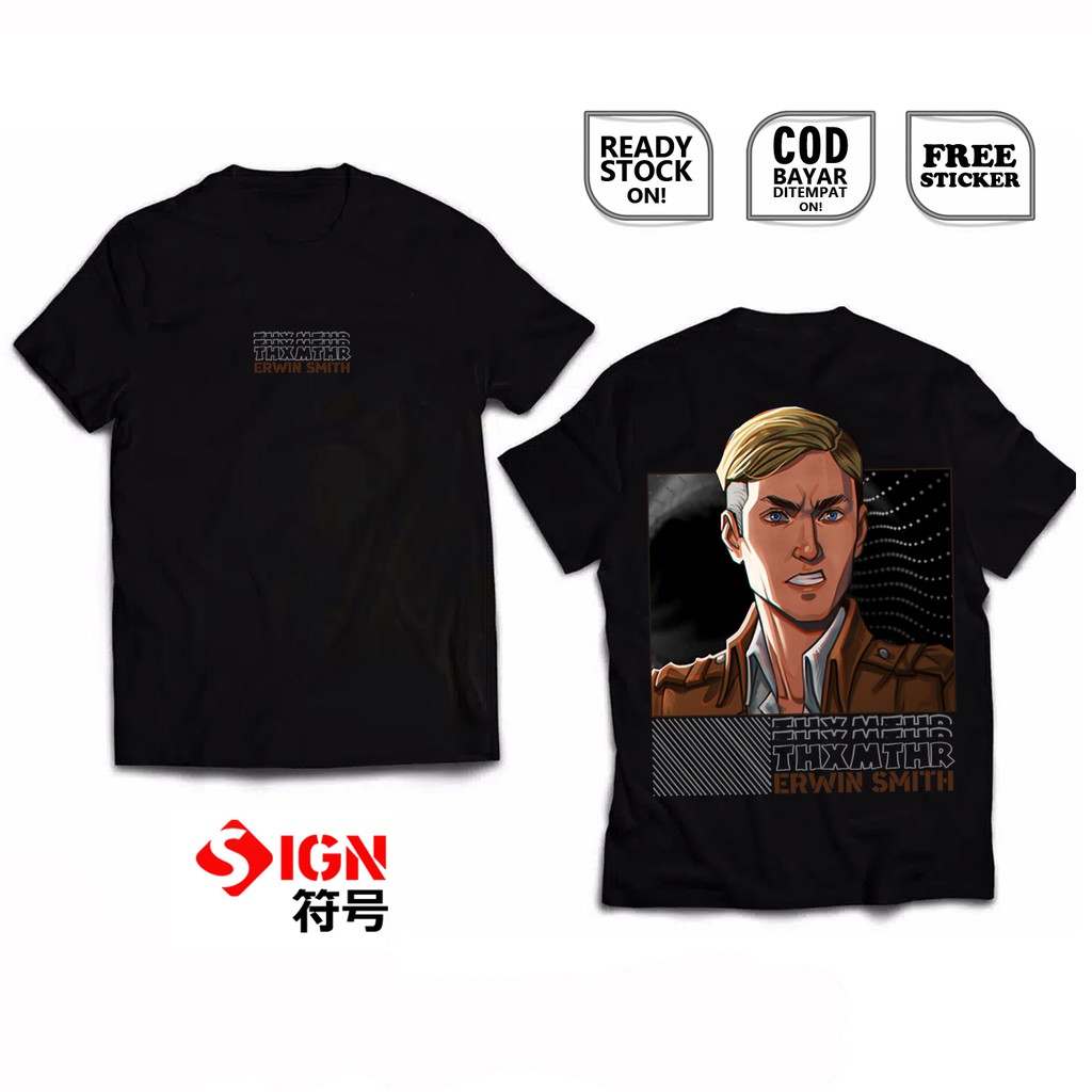 KAOS ERWIN SMITH ATTACK ON TITAN SNK SHINGEKI NO KYOJIN ANIME MANGA LEVI ARMIN HANG BERTOLT BAJU SC