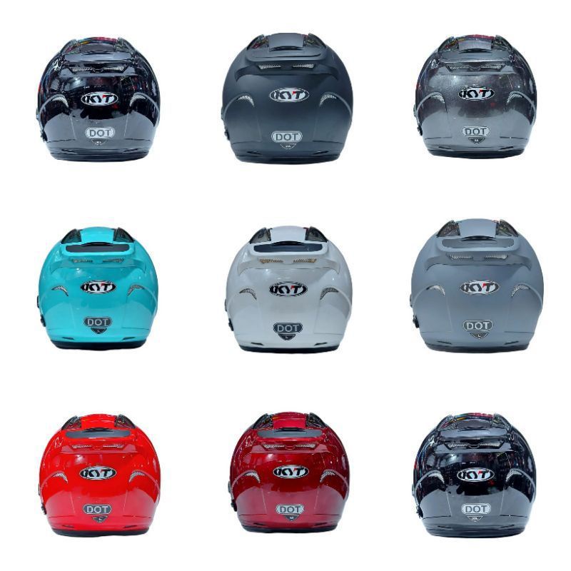 Helm KYT GALAXY Flat R BLACK DOFF & Motif Corak-Allgrey