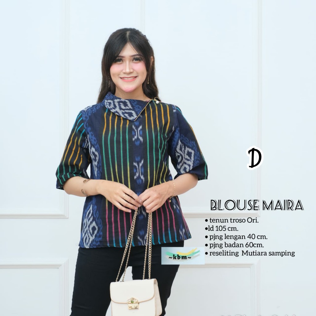 Blus mara ori tenun troso