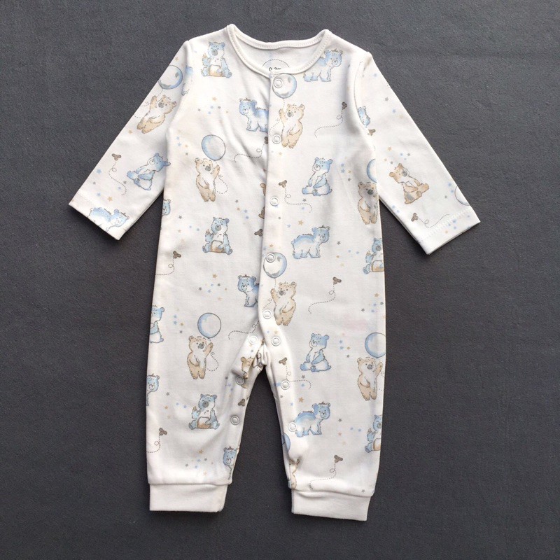 BABY K2 - Sleepsuit buka kaki isi 3 pcs motif bear