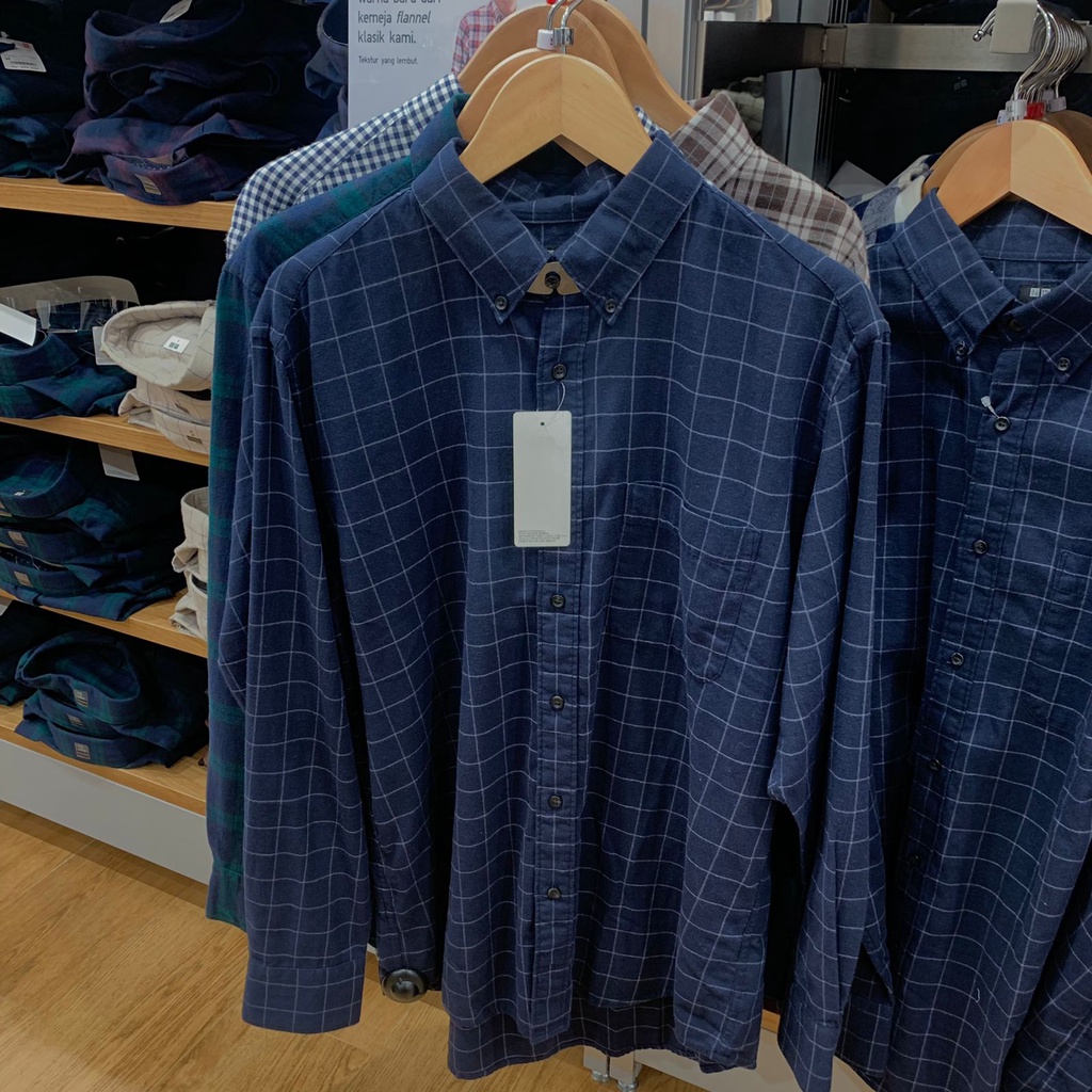 Jastip Uniqlo Flanel Cowok Best Seller