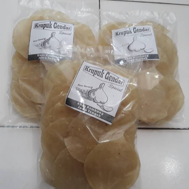 

Krupuk Gendar bawang