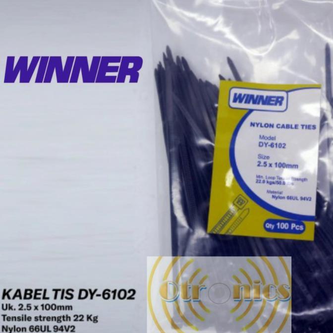 

Kabel Ties Winner 10cm x 2.5mm Cable Tis 100pcs otron1c5 dijamin