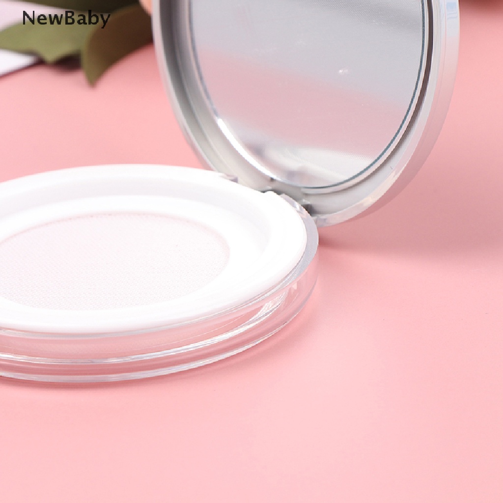 Newbaby 1pc Botol Kontainer Kosong Portable Dengan Spons Puff Untuk Kosmetik