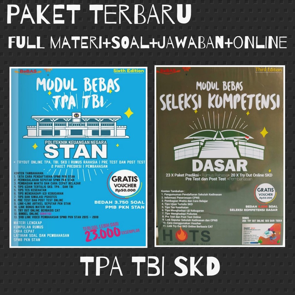 Terlaris Paket 2 Buku Modul Bebas Pkn Stan Modul Bebas Cpns Kedinasan Ujian Tkd Skd Psikotest Shopee Indonesia