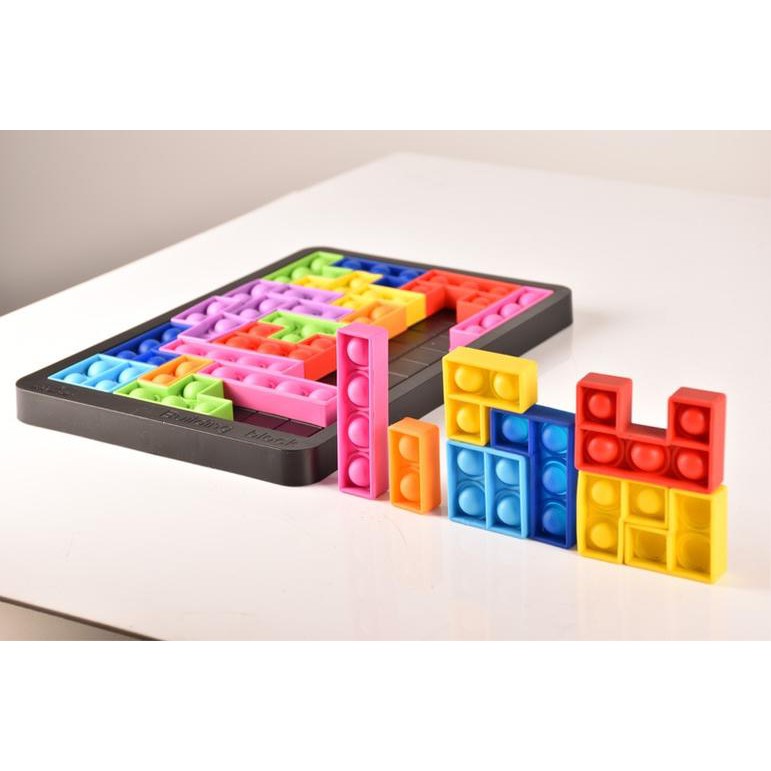 mainan pop it tetris / puzzle popit building block