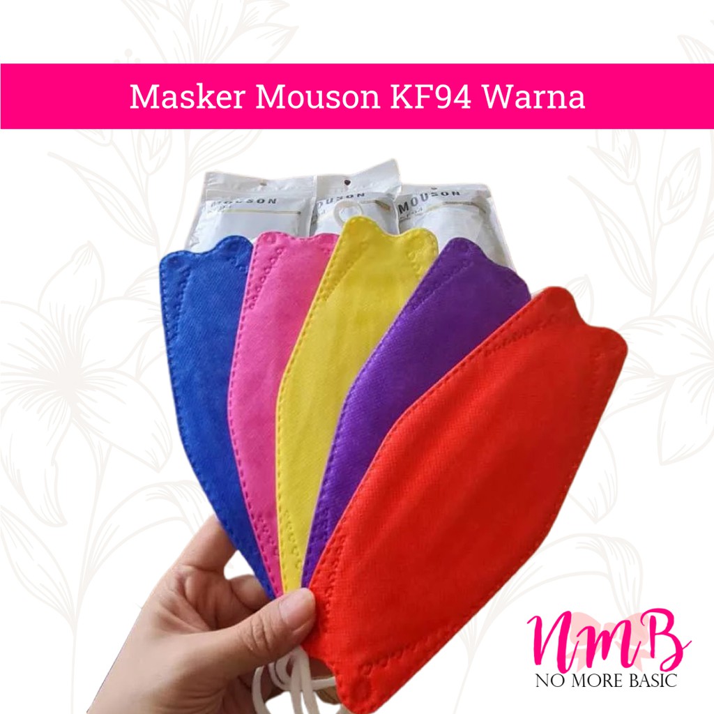 Masker Mouson KF94 Warna 1 Box Isi 10 pcs Medical Mask Masker Kesehatan Anti Virus