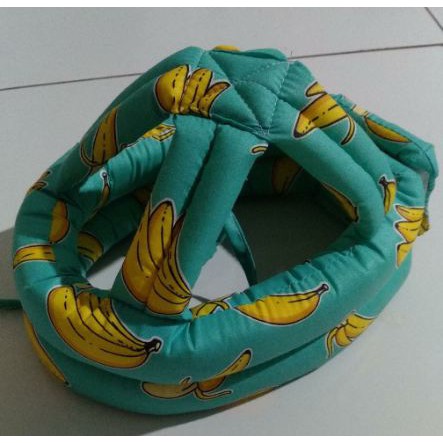 Topi Anti Benturan Topi Bayi Topi Anak Topi Balita Helm Anak Baby Head Protector Safety Helmet-Green Yellow Banana