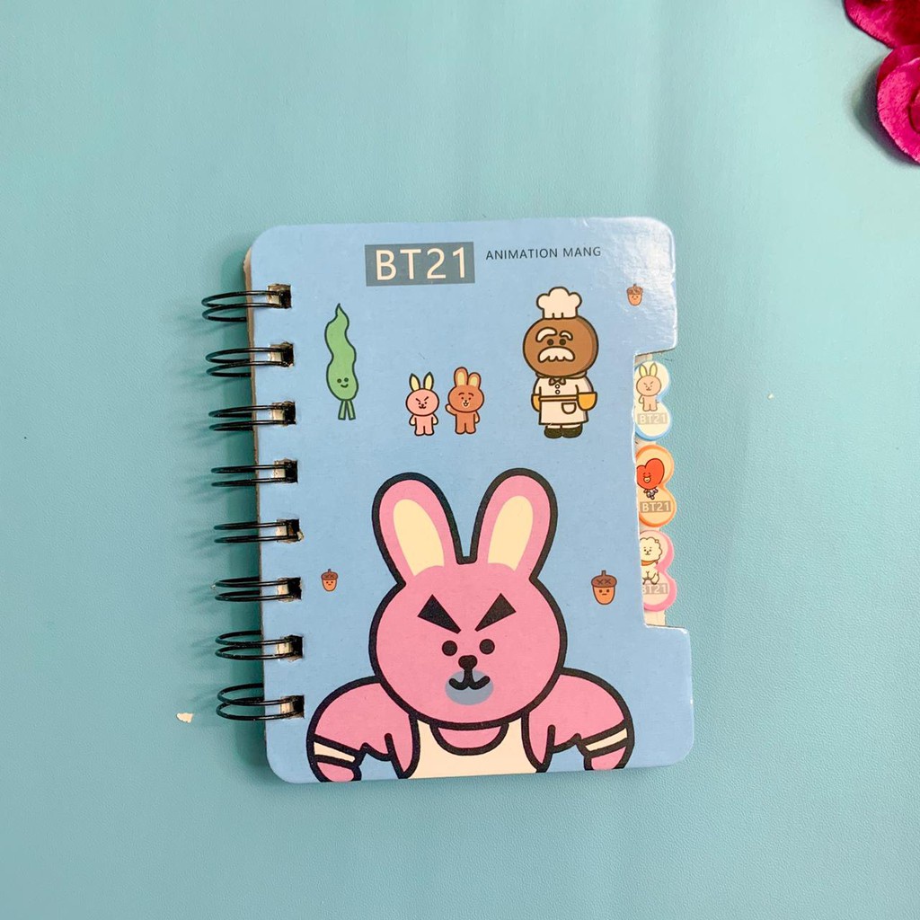 

NOTEBOOK BT21 V2 BUKU TULIS BTS ANAK LUCU BANGTANBOYS IMPORT QUALITY NOTEPAD KECIL HARGA TERMURAH -IVN339