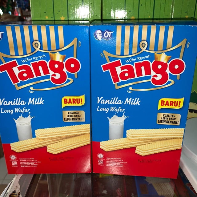 

Wafer Tango Vanila 5 gr 1Box isi 20 pcs x 5 gram vanilla