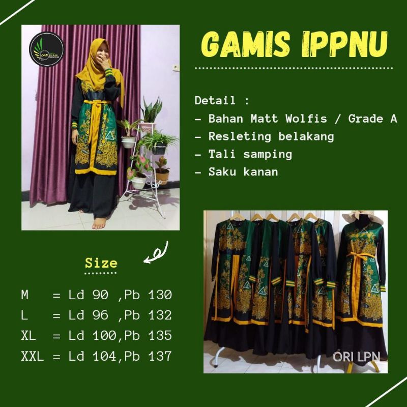 Jas ipnu ippnu dan gamis ippnu