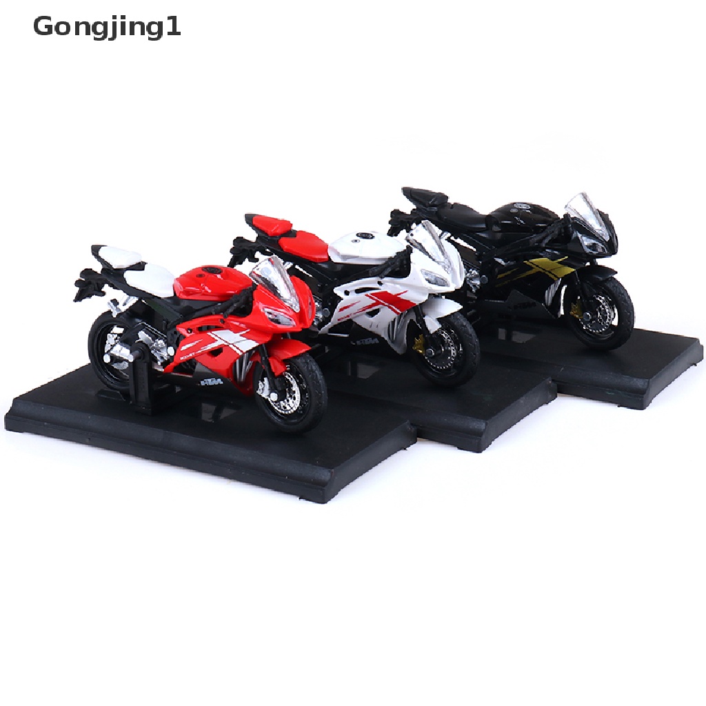 Gongjing1 Miniatur DIECAST Motor Yamaha YZF-R6 YZF R6 Skala 1: 18 Warna Biru Untuk Mainan