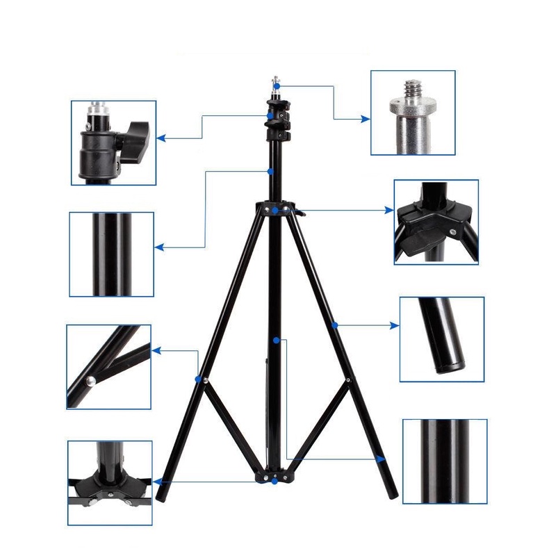 2,1meter Tripod untuk HP CAMERA RING LIGHT DLL