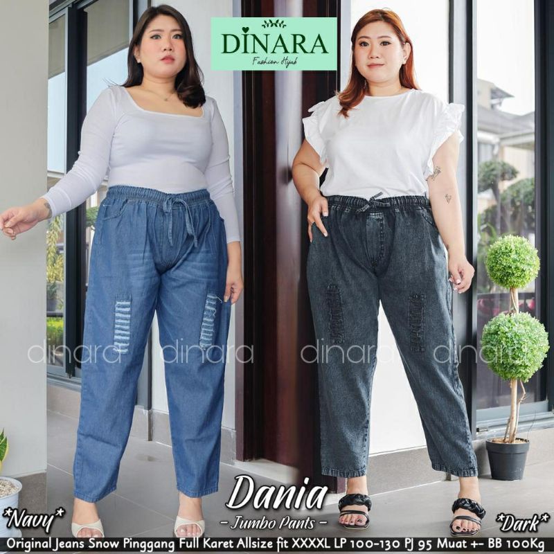 DANIA JUMBO PANTS JEANS ORIGINAL BY DINARA (100% REAL PICT)