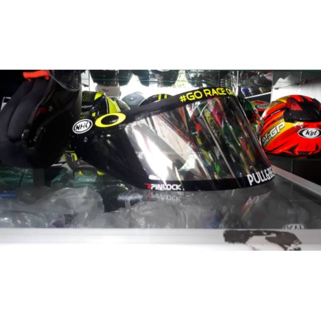 Kaca Visor Flat KYT R10 Pnp NHK Gp1000 Gp Tech Gp Pro non Ring Iridium Silver Blue Gold