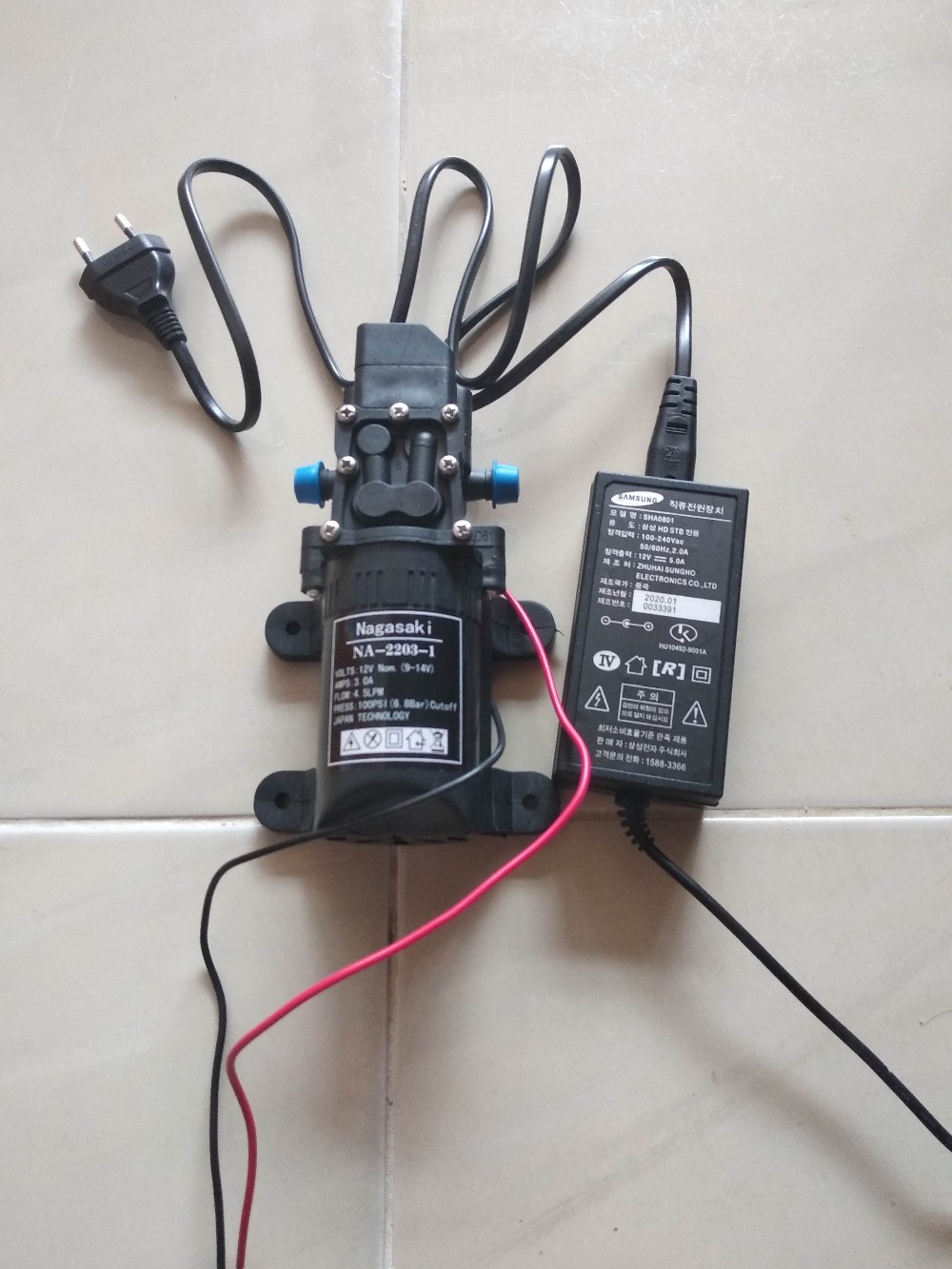 Dinamo Pompa Air Dc 12v 3a Nagasaki Plus Adaptor 12v
