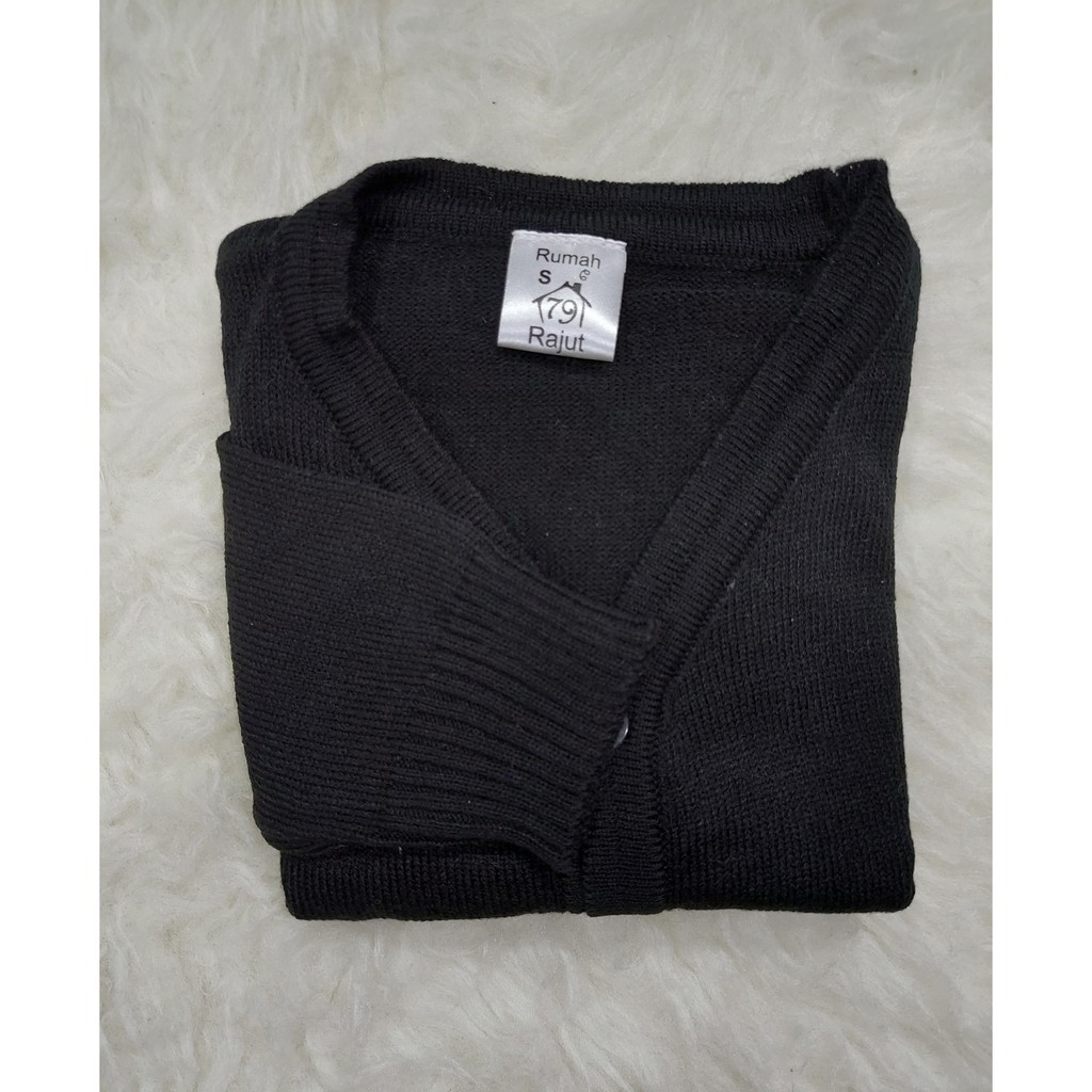 Cardigan rajut basic knit cardy Anak