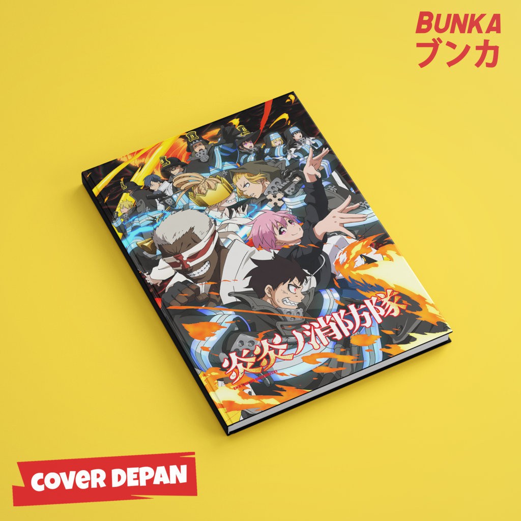 

Notebook Anime Fire Force F Hardcover A5 Buku Tulis Catatan Notes Agenda Planner Jurnal