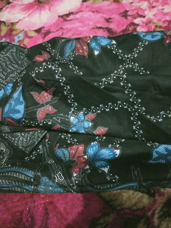 Batik Couple Gamis Batik Maura Sania Ruffle Ori Ndoro Jowi Dnt Size M L Xl Xxl All Size