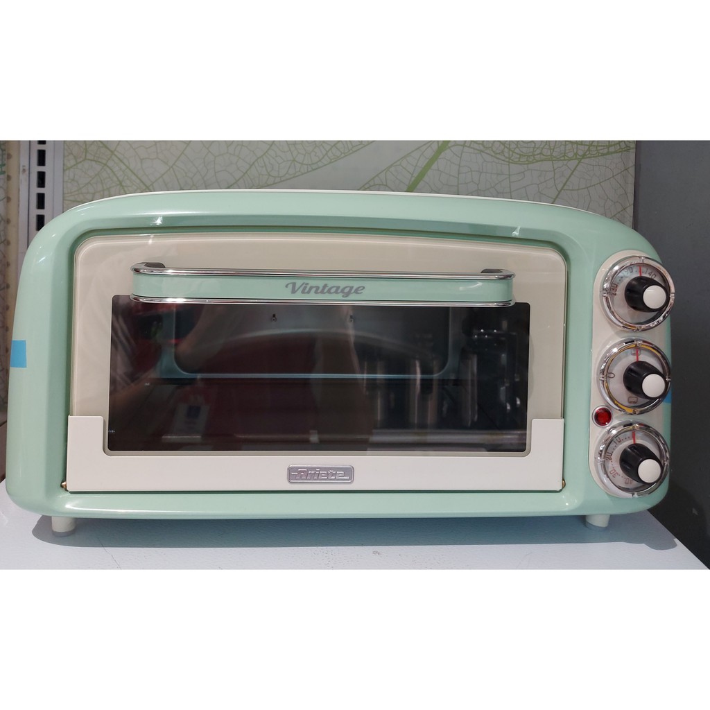 ARIETE OVEN TOASTER 18 LTR / ALAT PEMANGGANG KUE / GREEN VINTAGE TOASTER