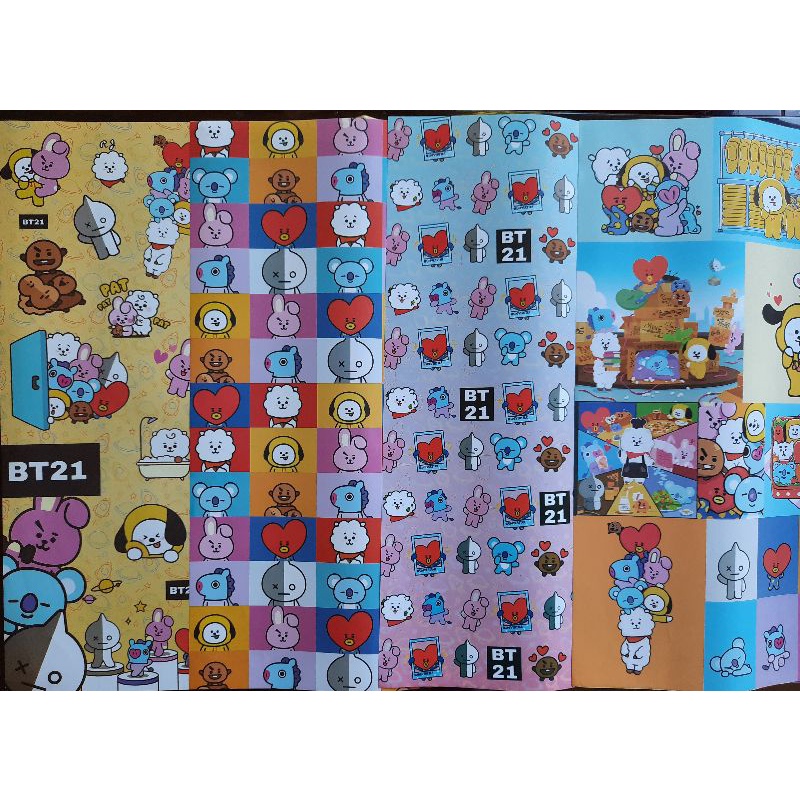 

Kertas kado motif BT21 Unicorn Cars Hello kitty Love