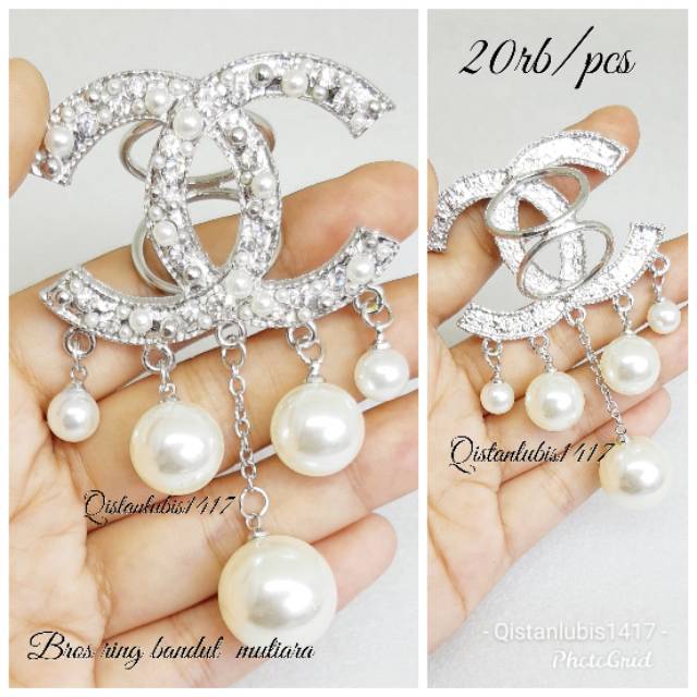 Bros hijab ring gombyong mutiara